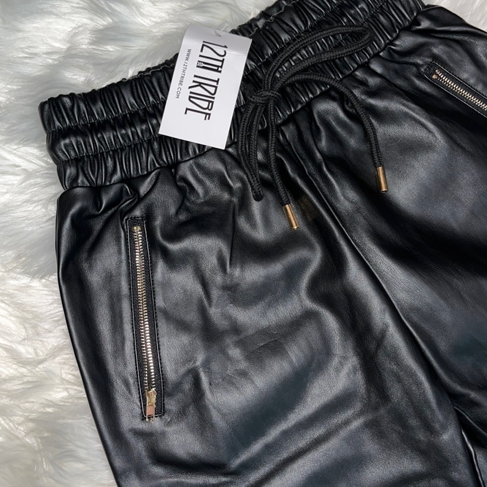 The 12th Tribe Vegan Leather Joggers Sold Out Online